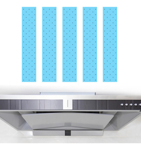 5 Lases For Campana Extractora Filters, Pegatina A Blue