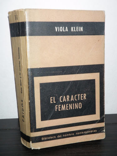 Carácter Femenino Viola Klein Paidós 1958