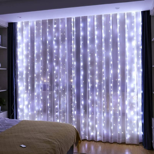 Serie Luces 20 Metros Para Decoracion Jardin Aniversario Luces Interconectables Blanco Frío