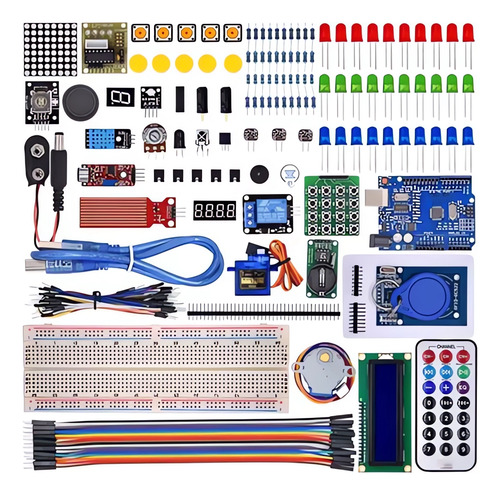Kit Avanzado Compatible Con Arduino Uno R3 - Completo