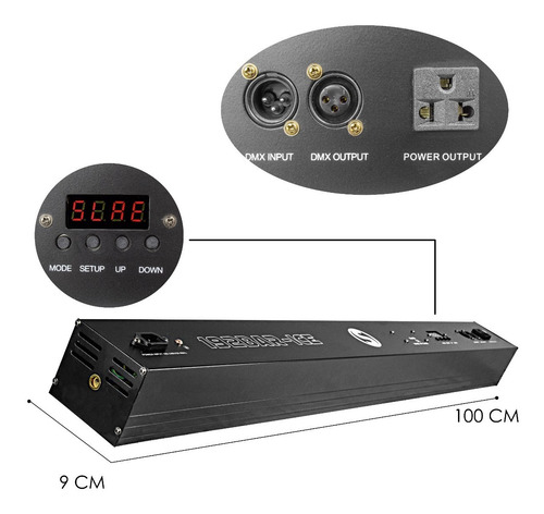 Imagen 3 de 7 de Barra Led Profesional Rgb 3 En 1 Full Color Ice Steelpro