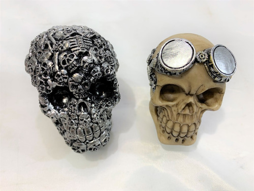 Imagen 2 de 10 de Palanca Pomo Cambio Calavera Tuning Rock In Car Model R120