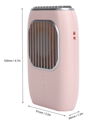 Mini Ventilador De Cuello Recargable Por Usb, Silencioso, Po