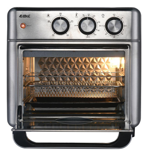 Horno Freidora De Aire Eiffel 15 Litros 2 En 1 Acero Inoxidable