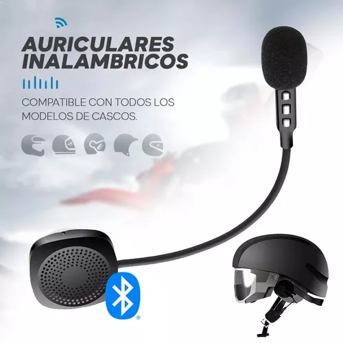 Audífonos Bluetooth para Casco de Moto Auriculares Inalámbrico SK