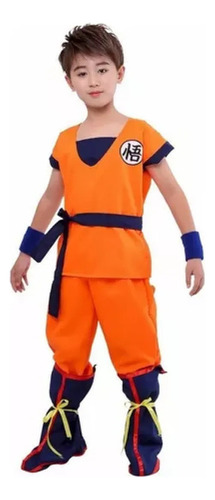 Set De Dragon Ball Son Goku Disfraz Traje Cosplay For Niños