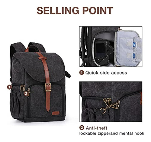 Camera Backpack, Bagsmar Dslr Camera Bag Mochila, Antirrobo