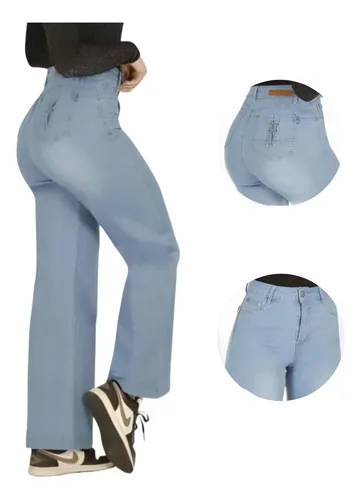 Jean Pierna Ancha Moda Juvenil Palazzo Mujer Wide Leg