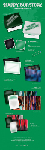 Seventeen - Happy Burstday 5th Album Ver. Kit Kpop Happy Burstday