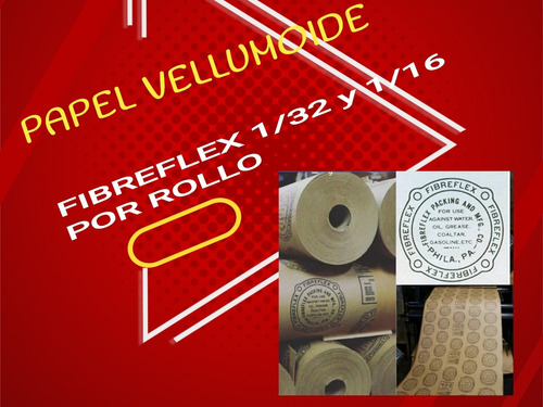 Papel Vellumoide Fibreflex Eeuu Por Metro De 1/16 Y 1/32