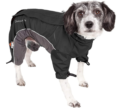 Talla M Color Negro Blizzard Chaqueta Para Perros Ajustable 