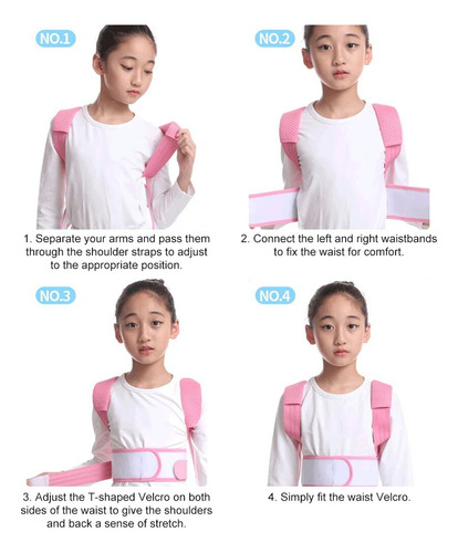 Corrector De Postura Ajustable Para Niños Y Adolescentes