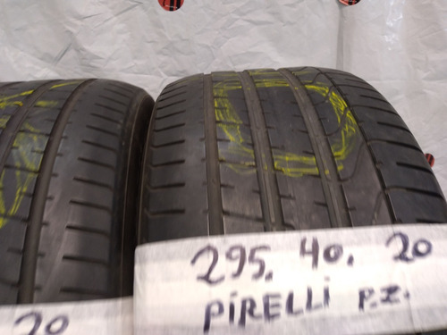 Pirelli P Zero 295/40/20 *106y Par Testado Menos De 1/2 Vida (Usado)
