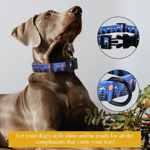 Collar Ajustable Suave Para Perros Medianos Con Hebilla De L
