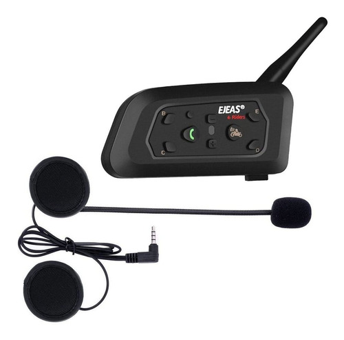 Intercomunicador Casco Inalambrico Bluetooth Ejeas V6 Pro