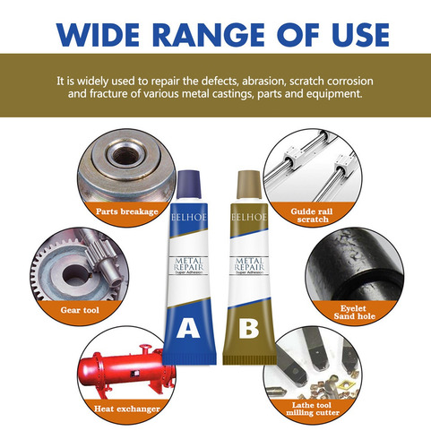 4pc Massa Fria Industrial A Do Reparo Metal Solda Da Resis