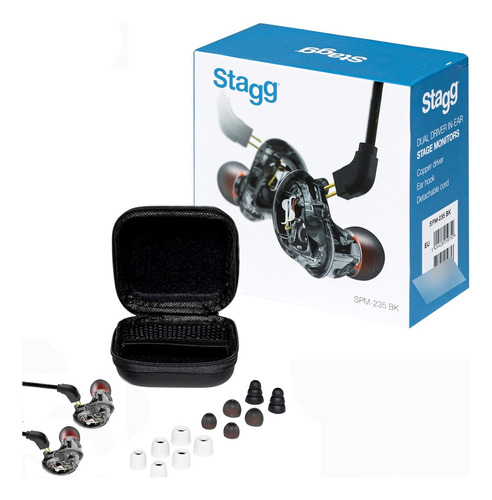 Auriculares In Ear Monitores Pro Stagg Spm235 Negro