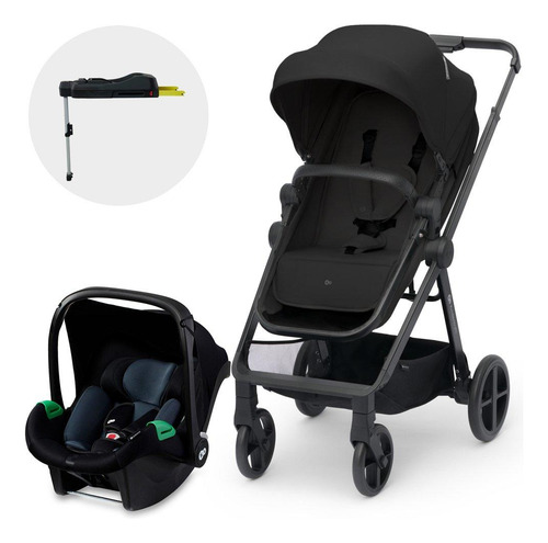 Coche Travel System Newly 3en1 Negro + Base Isofix
