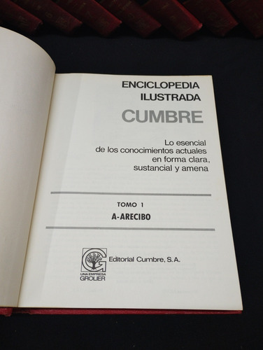 Enciclopedia Ilustrada Cumbre 14 Tomos Negra Grolier Año1982 (Usado)