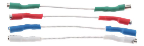 8pieces Tocadiscos Phono Wires Estéreo Cartucho Conector
