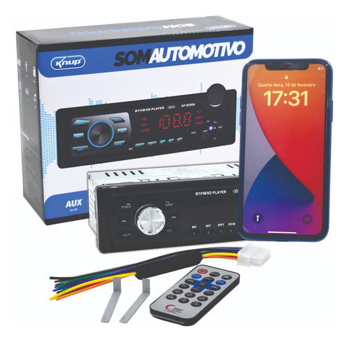 Auto Radio Som Automotivo Bluetooth Carro usb mp3 Hilux