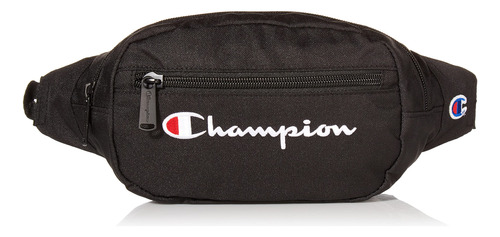 Champion Cintura Pack, Logotipo Negro, Blanco, Talla Única