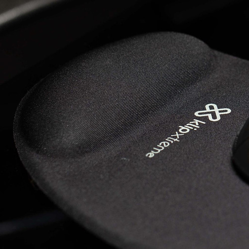 Imagen 3 de 6 de Mousepad Ergonómico Con Gel Klipxtreme Kmp-100b Negro