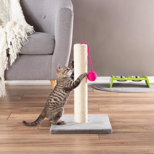 Rascador Para Gatos De 17 Pulgadas, Cuerda De Sisal Y Rascad