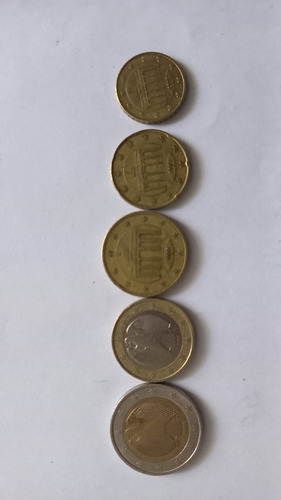 Serie Monedas Euro Alemania Año 2002 Raras