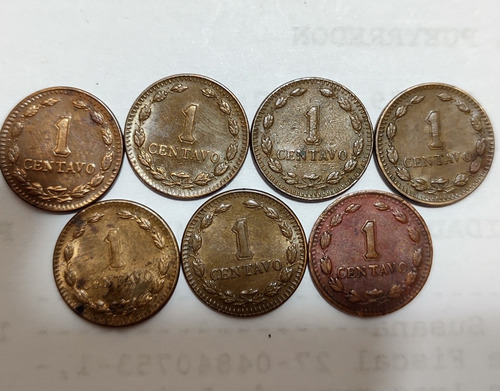 Monedas Argentinas 1 Centavo De 1939 40 41 42 43 44 Y 46 