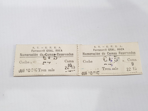 Imagen 5 de 10 de Ferrocarril Del Sud Roca Horario Pasajes Tickets Mag 58964