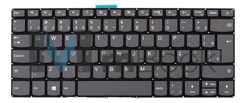 Teclado Para Lenovo Ideapad 9z.ndssn.101 Sn20m62009 Cor Conforme Imagens Do Anúncio Idioma