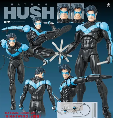 Action Figure Batman Mafex Dick Grayson Boneco Hush Dc Robin