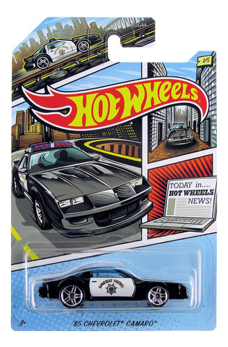 Hot Wheels Policia 85 Chevrolet Camaro Exclusivo + Obsequio