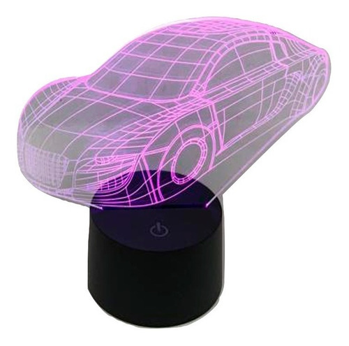 Imagen 1 de 4 de Lámpara Decorativa Ilusion 3d Velador Living Variedad Diseño