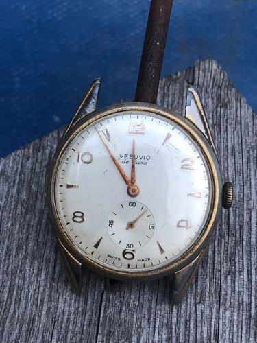 Reloj Vesuvio De Luxe, Swiss Made, 15 Jewels.