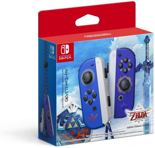 Set de control joystick inalámbrico Nintendo Switch Joy-Con (L)/(R) Neón the legend of zelda skyward sword hd edition