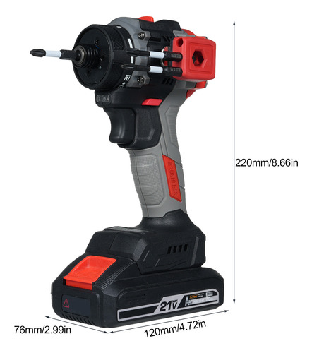 Atornillador Eléctrico, Taladro Variable De Velocidad 0-1600