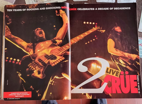 Revista Guitar School - Motley Crue - Van Halen - A . Cooper (Usado)