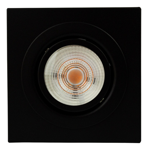 Plafon Spot De Sobrepor Box Quadrado Par20 + Led Incluso Estrutura Preto Quente