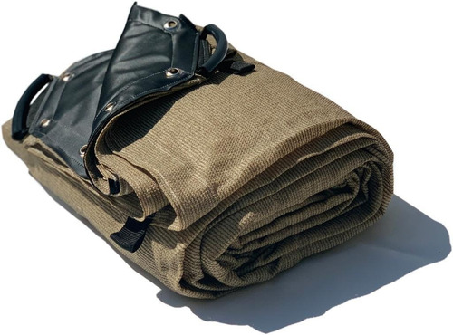 Malla Sombra 6x8.50 90% Beige Raschel Lista Para Colocar