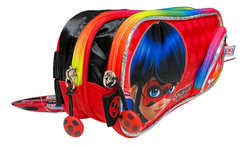 Fm Lapicera Escolar Estuche Lady Bug Miraculus 02555