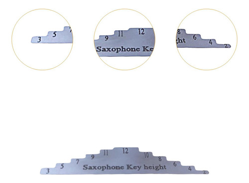Saxofone Flauta Clarinete Altura De Abertura Medidor