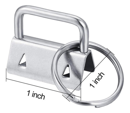 50 Piezas De Hardware De Llavero, Con Anillo Dividido,