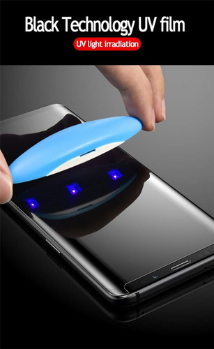 Vidrio Templado Uv Full Glue Celulares Samsung Kit Completo