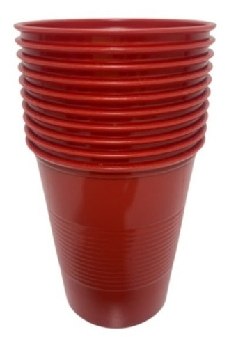 Vaso Rojo Descartable 180cc X 10 Unidades