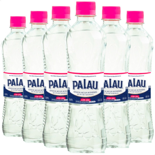 Agua Mineral Con Gas Palau Hipertermal Grande 1.5l Pack X6