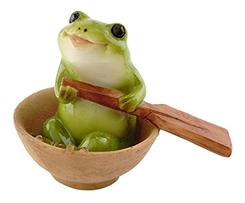 Imagen 1 de 3 de Top Collection Miniature Fairy Garden Y Terrarium Frog Estat