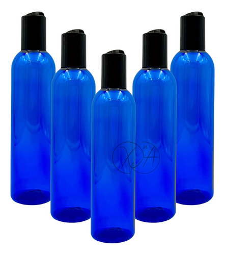 Botellas De Plastico 250 Ml Pet Frasco Con Tapa Disco X 100