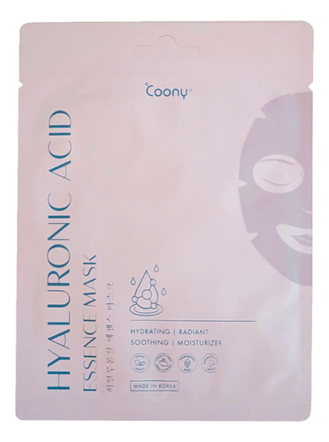 Máscara Hidratante Ácido Hialurónico Coony Essence Mask